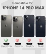 iPhone 14 Pro Max Waterproof Case, Shockproof Dustproof Phone Case with Screen Protector, Full Body Protective Phone Case for iPhone 14 Pro Max