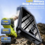 Samsung Galaxy S24 Case Waterproof, Built-in Lens & Screen Protector 360° Full Body Heavy Duty Protective Shockproof IP68 Underwater Case