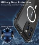 iPhone 14 Pro Max Waterproof Case, Shockproof Dustproof Phone Case with Screen Protector, Full Body Protective Phone Case for iPhone 14 Pro Max