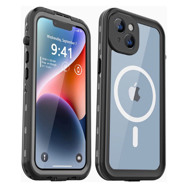 iPhone 14 Waterproof Case, Shockproof Dustproof Phone Case for iPhone 14 with Screen Protector, Full Body Protective Cover for iPhone 14 6.1''