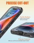iPhone 14 Waterproof Case, Shockproof Dustproof Phone Case for iPhone 14 with Screen Protector, Full Body Protective Cover for iPhone 14 6.1''