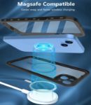 iPhone 14 Plus Waterproof Case,Shockproof Dustproof Sturdy with Built-in Screen Protector Charging Magnetic Ring Underwater Full Sealed Cover Protective for iPhone 14 Plus 6.7 inch