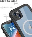 iPhone 14 Plus Waterproof Case,Shockproof Dustproof Sturdy with Built-in Screen Protector Charging Magnetic Ring Underwater Full Sealed Cover Protective for iPhone 14 Plus 6.7 inch