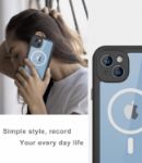 iPhone 14 Plus Waterproof Case,Shockproof Dustproof Sturdy with Built-in Screen Protector Charging Magnetic Ring Underwater Full Sealed Cover Protective for iPhone 14 Plus 6.7 inch
