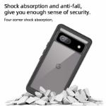 Google Pixel 7A Case, Pixel 7A 5G Case IP68 Waterproof with Built-in Screen Protector, Full Body Sealed Heavy Duty Shockproof Dustproof Snowproof Clear Case for Pixel 7A 6.1